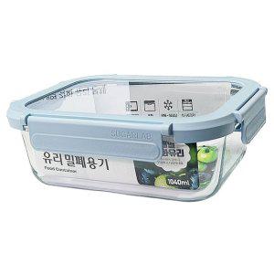 롯데 직사각 내열유리 밀폐 용기 1040ml 1P 김치통