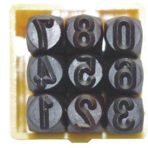 숫자 스탬프 펀치 2.5MM 자수 도장 날짜 기념일