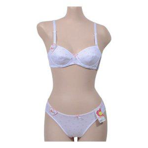 구름패턴 주니어 3단계 풀컵 브라팬티세트/구름