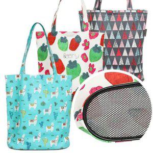 목욕가방 캐릭터 방수가방 수영가방 망사백 다용