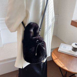 밍크백 복조리 밍크가방 겨울 겨울가방 크로스