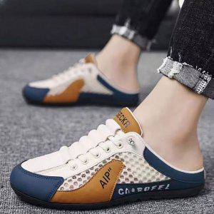 남자 여자 통풍 메쉬 운동화 스타일 캐주얼 슬리퍼