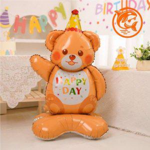 파티 용품 풍선 은박 장식용 귀여운 애착인형 생일 곰돌이