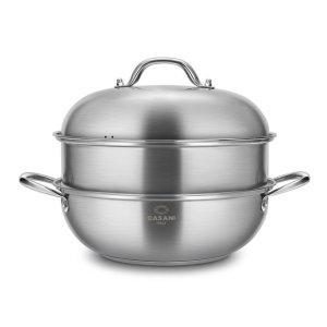 까사니 IH 더블 돔 웍 찜기 찜솥 28cm