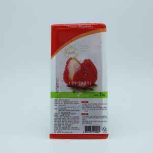 국산 가당 딸기 슬라이스 냉동 1kg