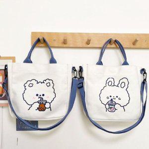크로스가방 보조 곰 학원가방 학생가방 캐릭터