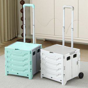 접이식 쇼핑카트 야외 캠핑카트 2륜