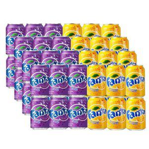 환타 파인애플 포도 믹스 음료 355ml 구성 탄산음료 번들