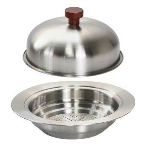 다용도 찜기 세트 뚜껑포함 국산 스텐 3단 돔 스티머 20~30cm