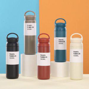 스텐 텀블러 보온 보냉 500ml 각인 라벨 제작 가능