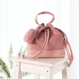 여성 복조리 크로스 캐주얼 버킷백 5color