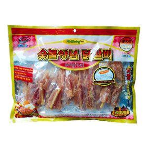 강아지 미니숯불 고구마 치즈닭갈비 500g 1P 간식