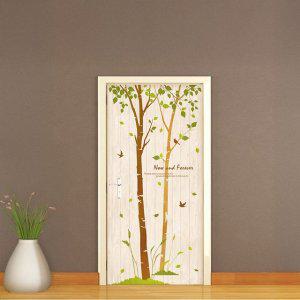 자작나무숲의하루 방문 현관문시트지 그래픽 포인트시트지 베이직