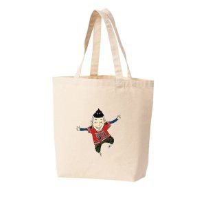 에코백 토트백 힙합 나는야 자유로운 영혼 빨간 군복바지 그림 다양한 사이즈