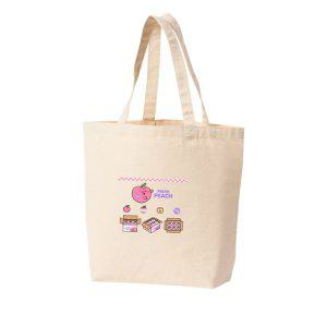 에코백 토트백 복숭아 과일과게 농산물시장 천도복숭아 그림 다양한 사이즈