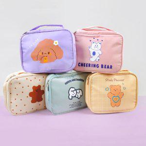 트래블 캐릭터 가방 지퍼 필통 귀여운 소품 파