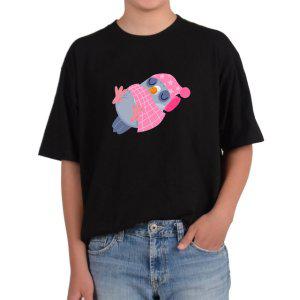 반팔라운드 아기새 새피곤 사우나 분홍색모자 분홍이불 그림 모든사이즈