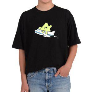 반팔라운드 비행기 여행 삼각형 인형 그림 모든사이즈