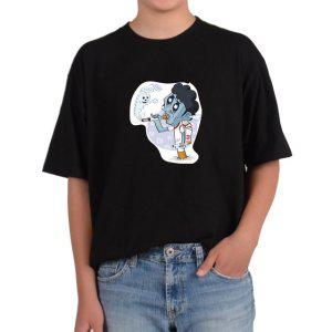 오바핏반팔티 흡연경고 담배 백해무익 담배연기 뿜뿜 금연 그림 모든사이즈