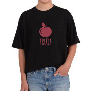 오버핏반팔티 FRUIT 과일 애플 사과 붉은사과 빨간사과 과일 그림 모든사이즈