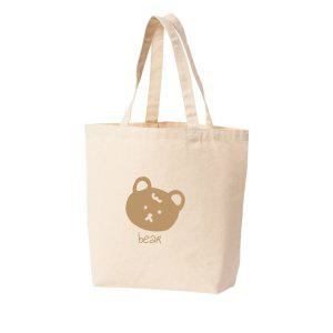 에코백 토트백 곰얼굴 곰인형 얼굴 BEAR 귀여운 큰곰 작은곰 그림 다양한 사이즈