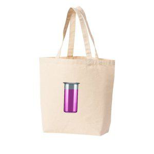 에코백 토트백 유리비이커 플라스틱 비커 과학실업 시약병 그림 다양한 사이즈
