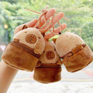 쿼카 파우치 키홀더 우정템 인형 카피바라 소품