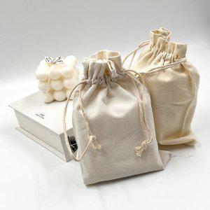 주머니 가방 더스트백 린넨 광목 파우치 15X20cm 면 복조리 천