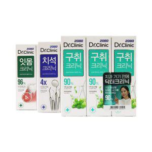 2080 닥터크리닉 구취치약/치석치약/잇몸치약 3개입