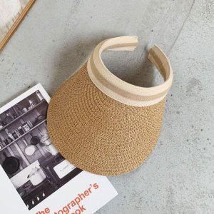 라탄 프라햇 여자썬캡 G 베이지 밀짚썬캡 라피