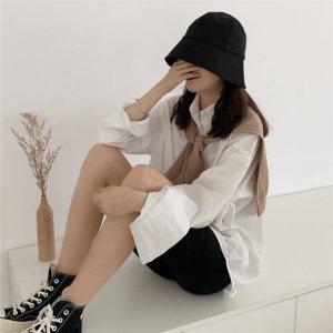 버킷햇 모자 쌍수 데일리 수술 성형 블랙 벙거