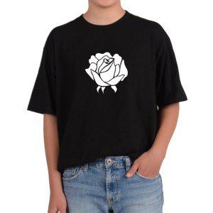 기능성메쉬 반팔티 장미 사랑 고백 흑장미 백장미 장미꽃 백송이 그림 모든사이즈