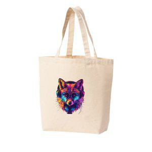 에코백 토트백 헤드셋 여우 팍스 fox 안경 그림 다양한사이즈