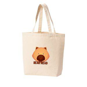 에코백 토트백 곰얼굴 베어 불곰얼굴 bear 그림 다양한 사이즈