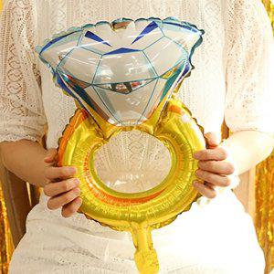 대형 반지 프로포즈 풍선 은박 브라이덜샤워 파티 웨딩 셀프 촬영 기념일풍선 데코