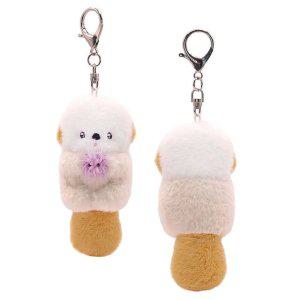 해달 남매 인형 키링 라떼 10cm 1P 귀여운 가방고리