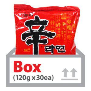 농심 신라면 120g 30ea(박스) 매운 봉지라면