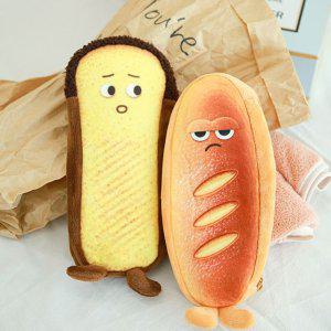 귀여운 식빵 인형 필통 파우치 특이한 캐릭터 봉제 납작 빵 브레드 펜 펜슬 케이스