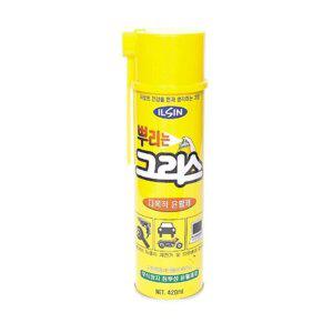 일신 뿌리는 그리스 1개 420ml 윤활제 오일 스프레이 구리스 구리스주입기