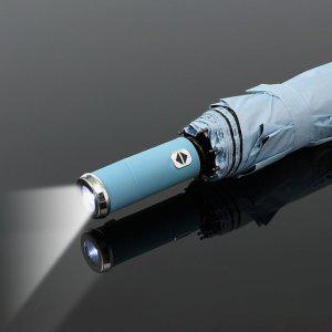 장우산 접이식 투명 LED 완전 자동 블루3단
