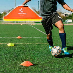 아이워너 스포츠 삼각 앵글콘 노랑주황 6개입 1P 훈련 연습