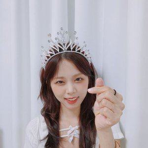 스냅 웨딩촬영 실버 티아라 셀프 브라이덜샤워