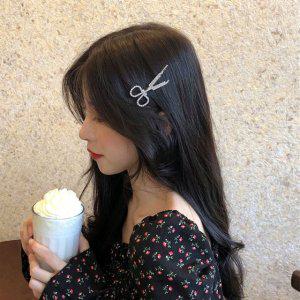 헤어삔 포인트헤어핀 유니크헤어핀 반짝이 가위헤