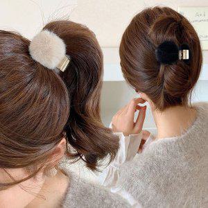 헤어집게핀 반묶음집게핀 밍크집게핀 밍크핀 반