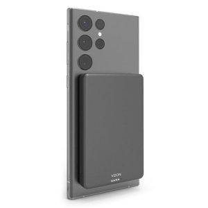 보조배터리 울트라슬림 맥세이프 고속 무선충전 5000mAh 블랙 C to C 20cm 케이블 포함