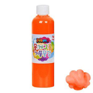 250ml 뭉게구름 거품물감 리필 형광주황 낱색 미술놀