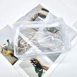 여행 소형파우치 PVC 파우치 투명 가방 화이트 대형