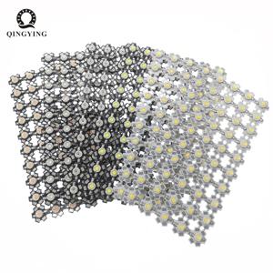 25pcs/100pcs 1W 3W 높은 전원 LED 다이오드 따뜻한 차가운 흰색/자연 흰색/빨간색/녹색/파란색/로얄 블루 20mm 흰색 검정색 PCB