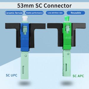 SC UPC APC 광섬유 커넥터 FTTH 광섬유 고속 커넥터 53mm 임베디드 고품질 Optica 퀵 커넥터 UPC
