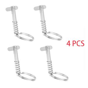 4PCS 316 스테인레스 스틸 6mm 퀵 릴리스 핀 보트 비미니 탑 데크 힌지 턱 슬라이드 해양 하드웨어